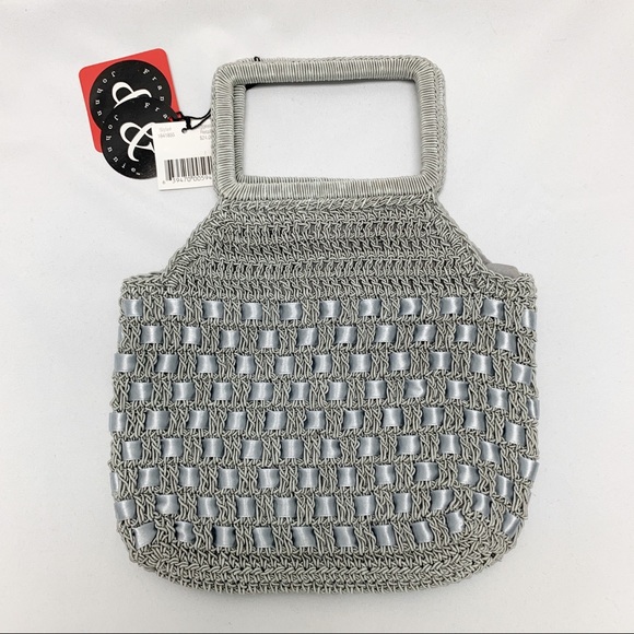 Frankie & Johnnie Handbags - Frankie & Johnnie Crocheted Ribbon Hand Bag NWT